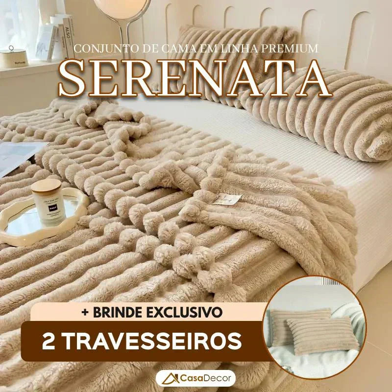 Conjunto de Cama em Linha Premium Serenata | +2BRINDES: 2 Travesseiros