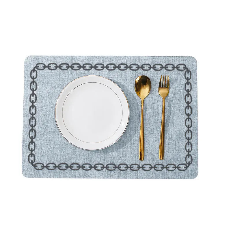 Jogo Americano Kit Descanso de Prato Quadrado Decorativo