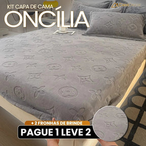 [Pague 1, Leve 2] Capa de Cama Oncília (Suavidade e Estilo em Harmonia!) + BRINDE: 2 Fronhas