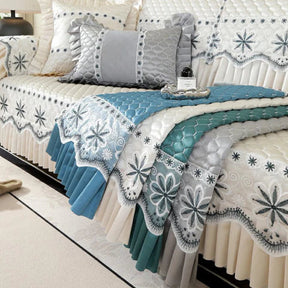 [Pague 1, Leve 2] Capa de Sofá Amélia (A Delicadeza Que Abraça Seu Sofá!) + BRINDE: 2 Fronhas