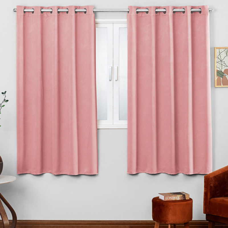 [Pague 1, Leve 3] Cortina Blackout com Tecido Roma Para Varão de 2 Metros