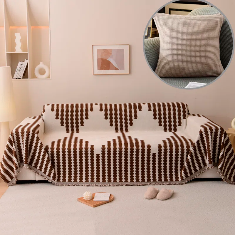 [Pague 1, Leve 2] Capa de Sofá Velvoria (Toque de Luxo no Seu Sofá!) + BRINDE: 2 Almofadas