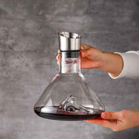 Decanter de Vinho Vidro Iceberg Aerador