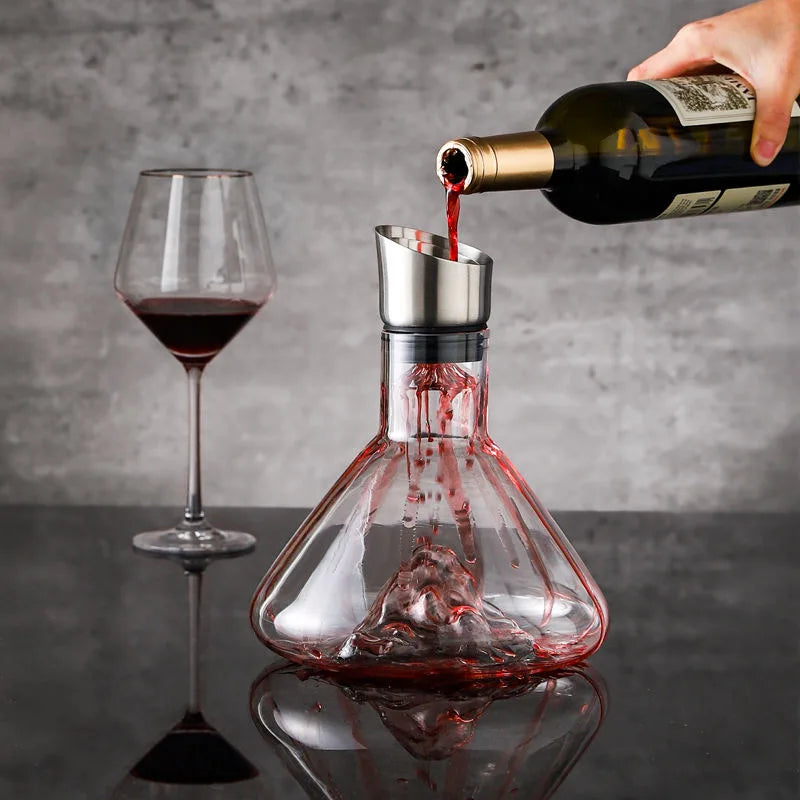Decanter de Vinho Vidro Iceberg Aerador