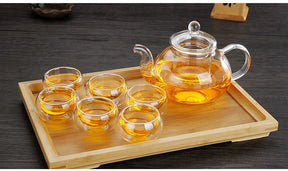 Conjunto de Xícaras de Chá de Vidro