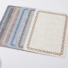 Jogo Americano Kit Descanso de Prato Quadrado Decorativo