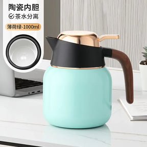 Garrafa Térmica Café Chá Inox 1.6L com Isolamento a Vácuo