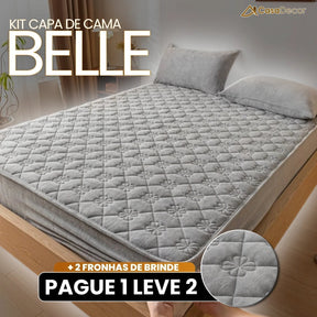 [Pague 1, Leve 2] Capa de Cama Belle (Aconchego em Um Só Lugar!) + BRINDE: 2 Fronhas
