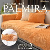 [Pague 1, Leve 2] Capa de Sofá Palmira (A Delicadeza Inspirada nas Folhas!) + BRINDE: 2 Fronhas