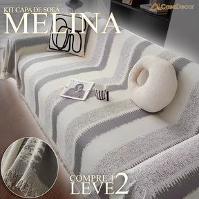 [Pague 1, Leve 2] Capa de Sofá Melina (Deixe Seu Sofá com um Toque de Charme!) + BRINDE: 2 Fronhas